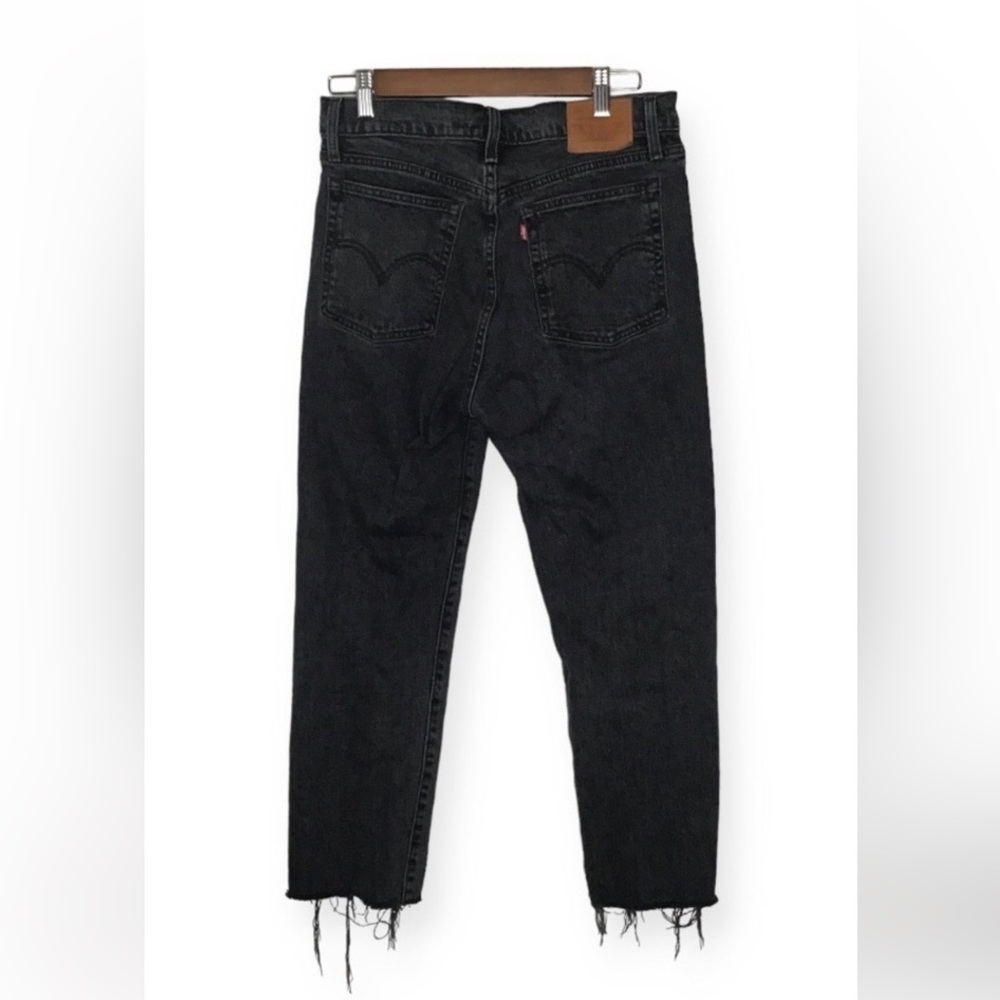 LEVIS’S Premium Denim Wedgie Straight Jeans in After Sunset Black.